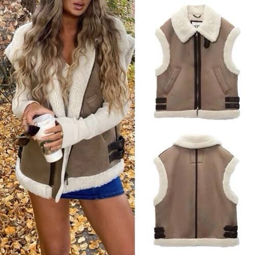 Zara marrone contrasto finto - marrone,