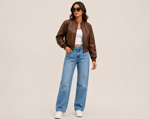 Giubbotto bomber donna - , pelle